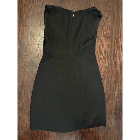 Rare Limited Edition Bebe Deep V Beaded Embellished Deep V Neck Dress SIZE 2 - Picture 4 of 5